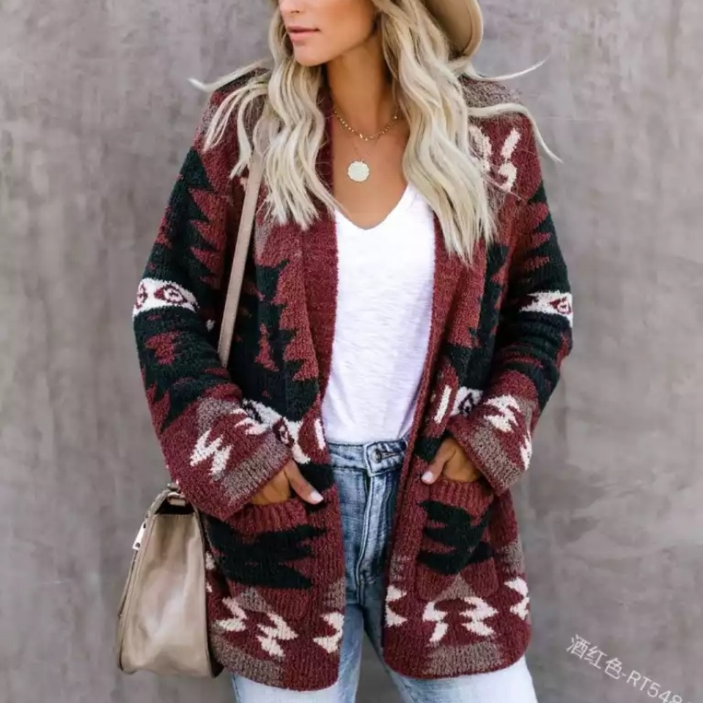 🔹New🔹 Tribal Western Boho Sweater - Picture 6 of 8